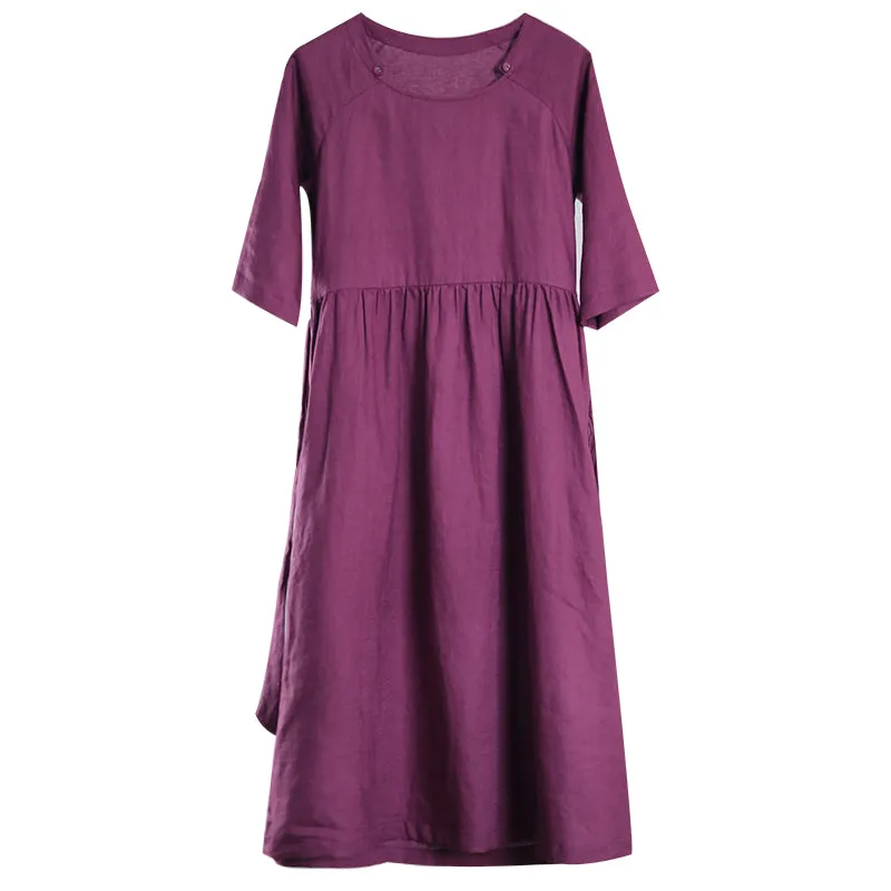Linen Women Dresses Summer Women DressesWC961823