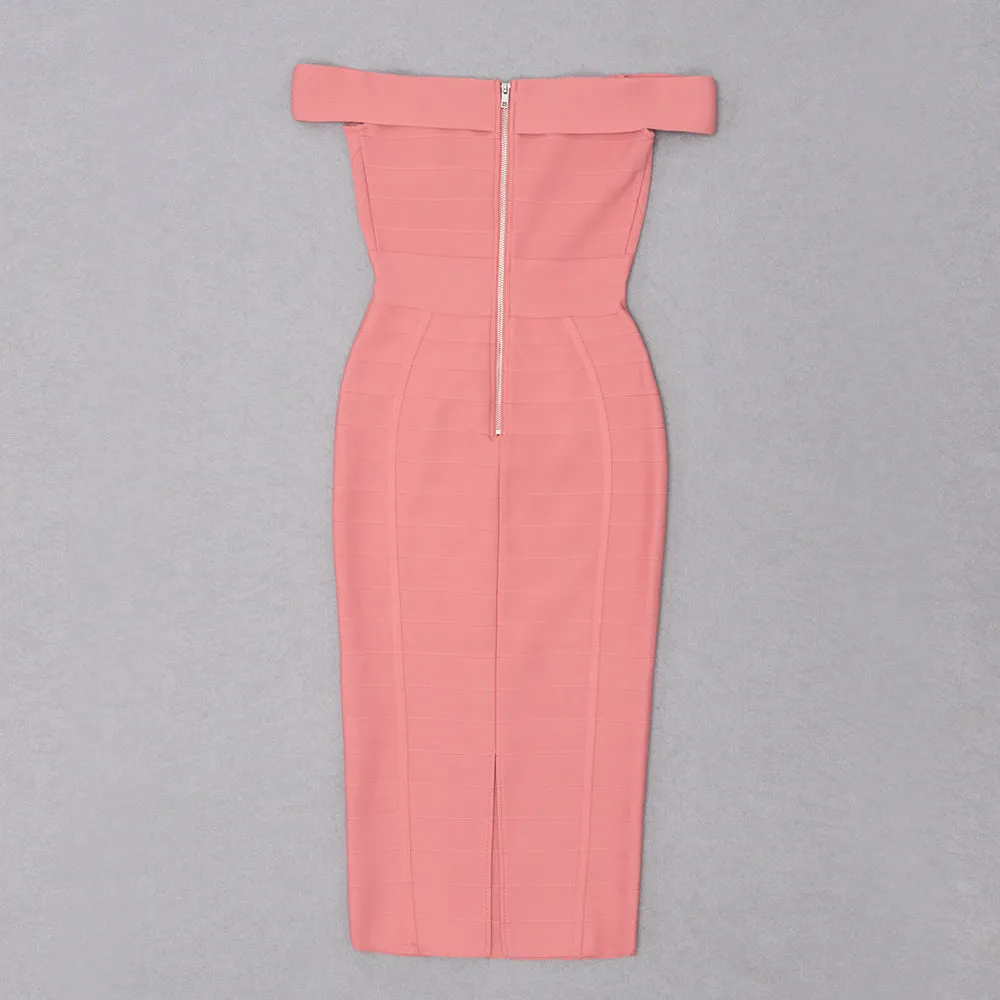 MELEK Sexy V Neck Bandage Dress